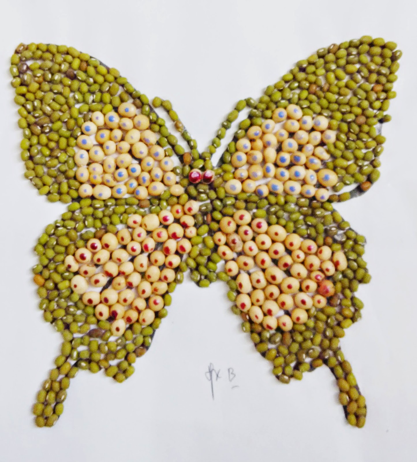 Contoh Kolase Berbahan Biji Bijian Dan Kancing Sebagai Media | My XXX